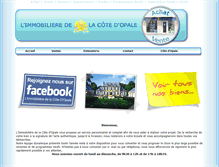 Tablet Screenshot of immobiliere-cote-opale.com